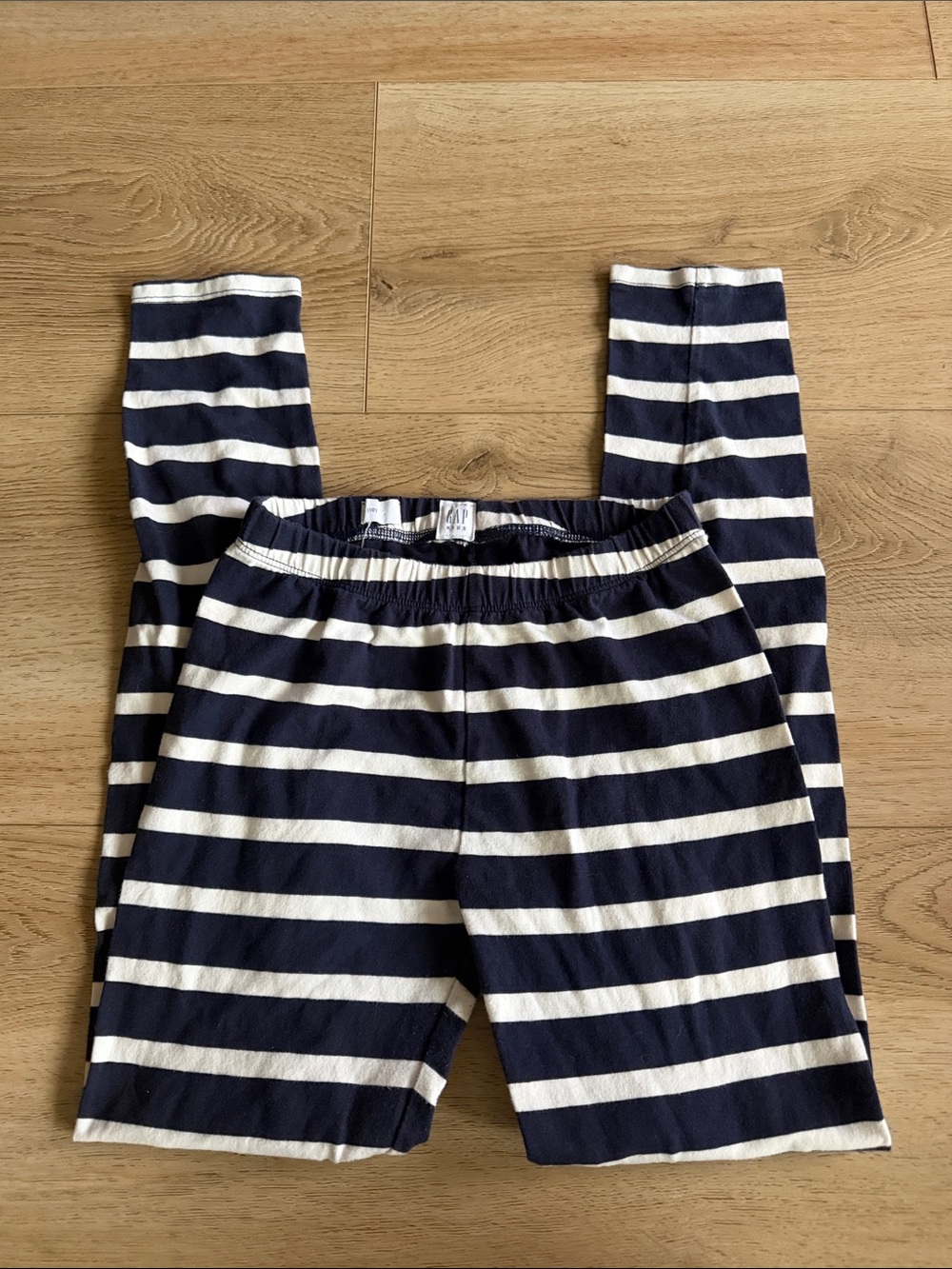 GAP Navy and White Striped Kids Pajama Bottoms size 10